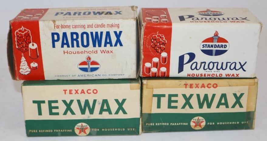 Group Of 4 Texaco & Standard Parowax Canning Wax Packages (1 of 2)