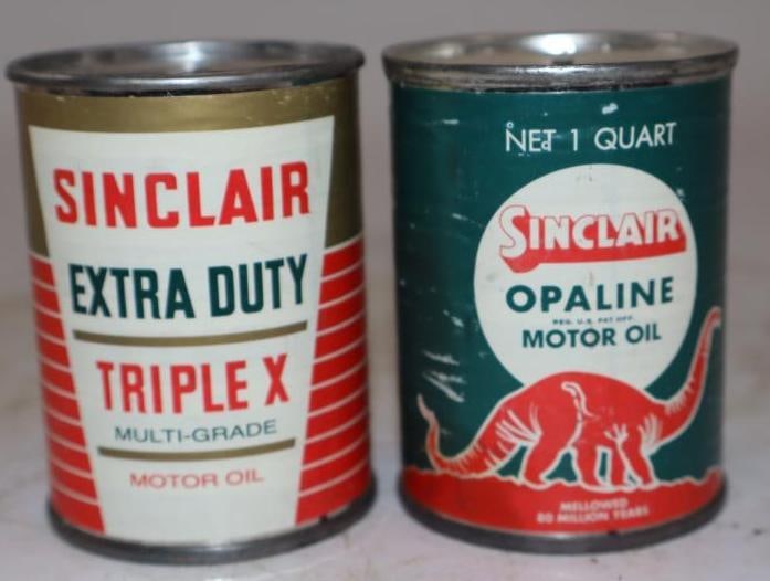 Group of 2 Sinclair Oil Can Shaped Coin Banks (1 of 3)