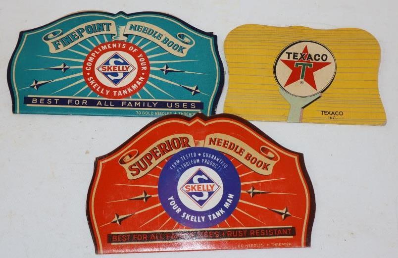 Group Of 3 Skelly & Texaco Needle Books (1 of 2)