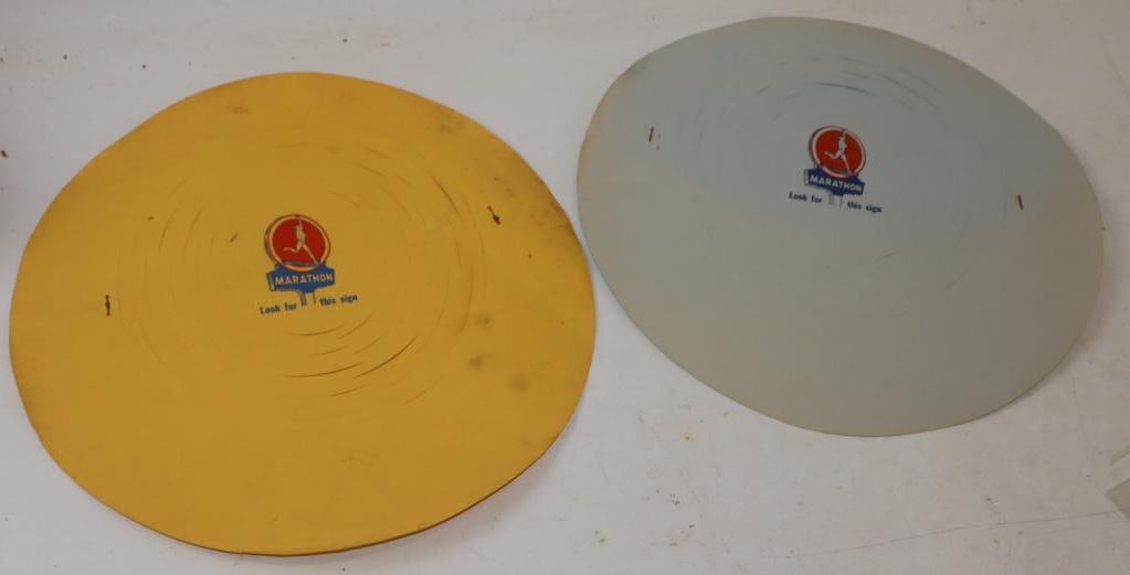 Group of 2 Marathon Best in the Long Run Paper Advertising Hats (1 of 8)