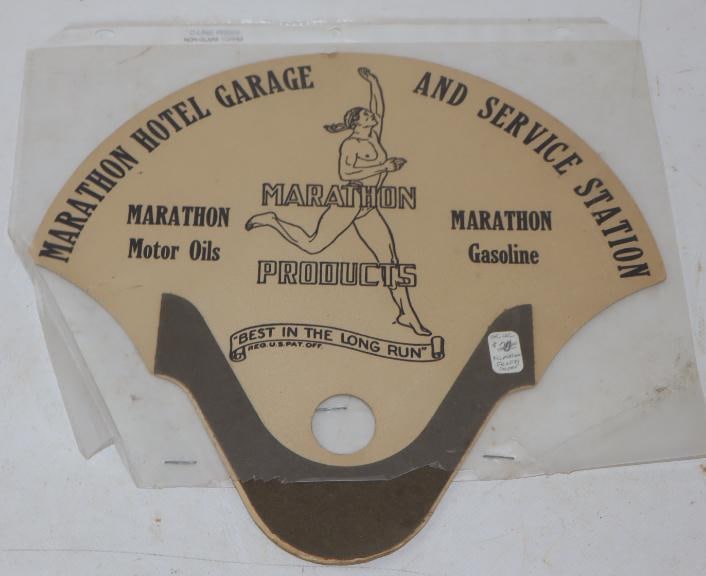 Marathon Hotel Garage and Service Station Advertising Hand Fan (1 of 4)