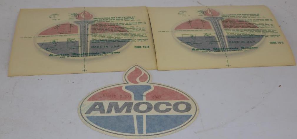 Group of 3 American Oil Company Gas Pump Decals (1 of 5)