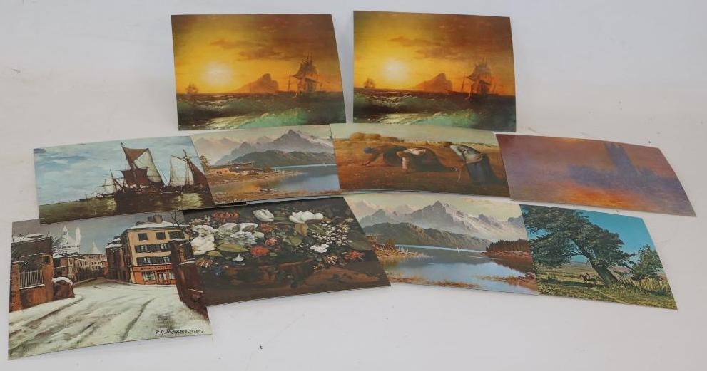 Group Of 10 Conoco Art Print Company Giveaways: 10x 8 Each