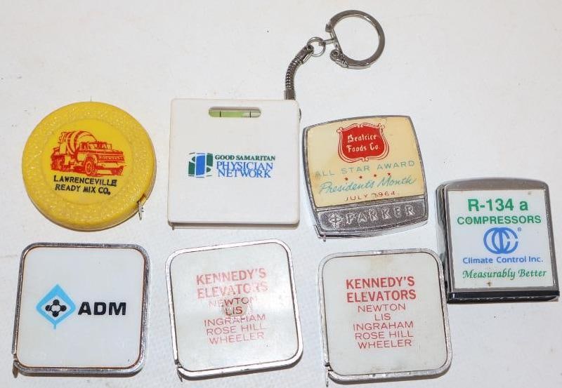 Group Of 7 Advertising Tape Measures (1 of 5)