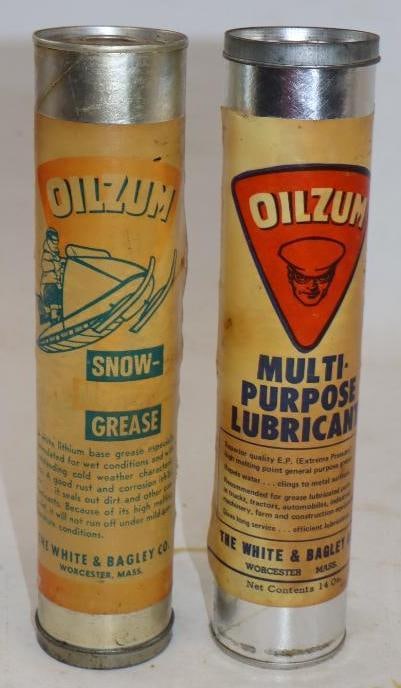 Group of 2 Oilzum Multi Purpose and Snow Mobile Grease Gun Tubes: 14oz each