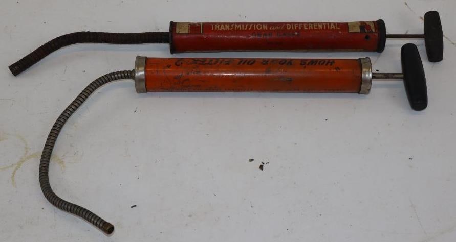 Group of 2 Fram and Gear Lube Gear Case Siphon Guns (1 of 3)