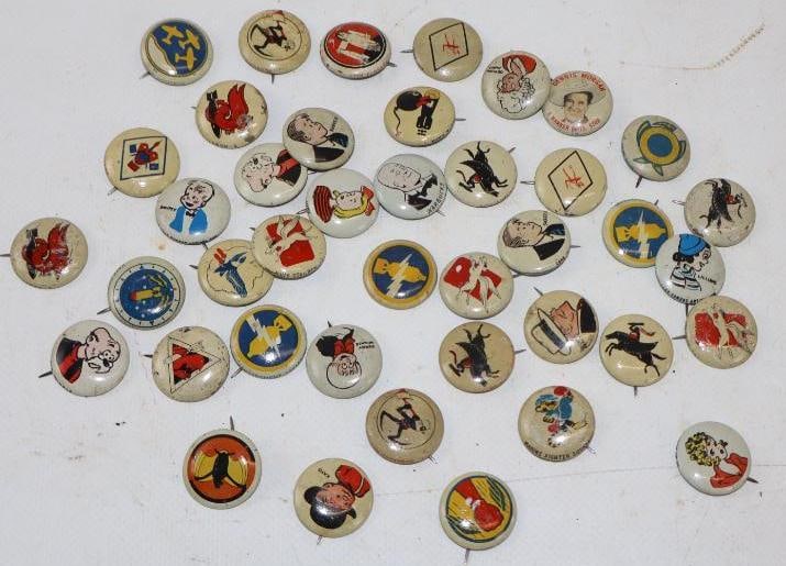 Large Group Of Kellogg's Pep Pinback Badges (1 of 9)