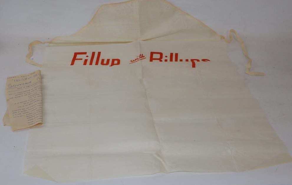 NOS Fill Up With Billups Souvenir Advertising Apron: 36x 24