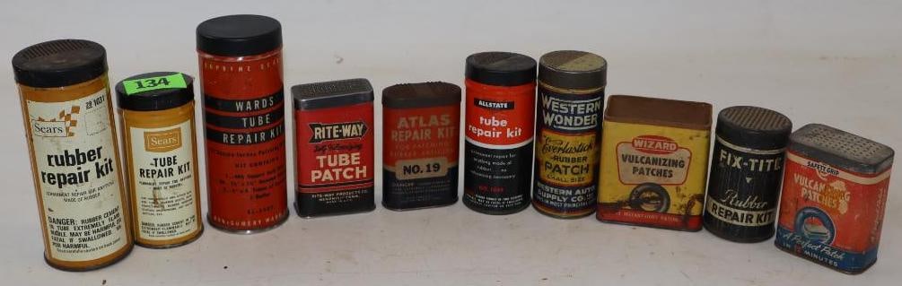 Group of 10 Different Automotive Tire Tube Repair Kits (1 of 6)