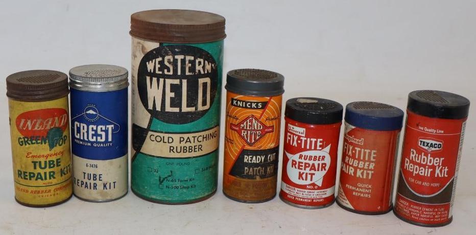 Group of 7 Automotive Tire Tube Repair Kits (1 of 2)