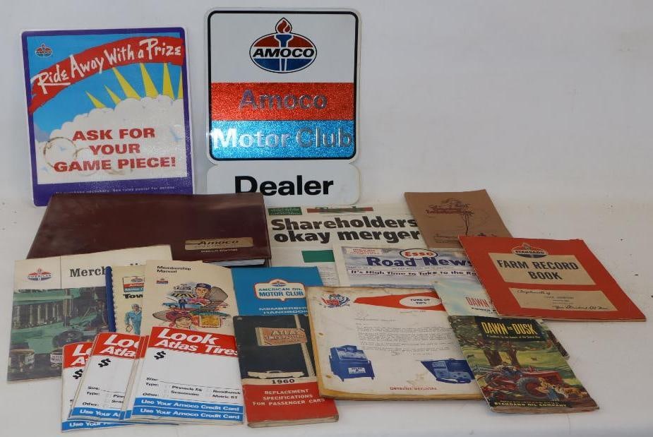 Large Group of Amoco, Standard Oil, and Atlas Advertising Stationary, Booklets, Decal, and Other (1 of 14)
