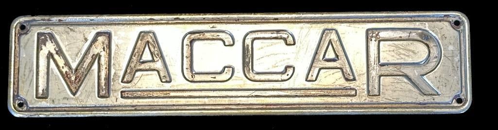 Maccar Hood Side Nameplate (1 of 2)