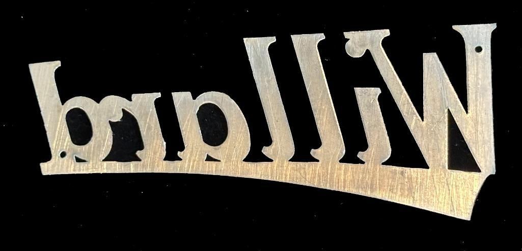 Willard Script Emblem - 2