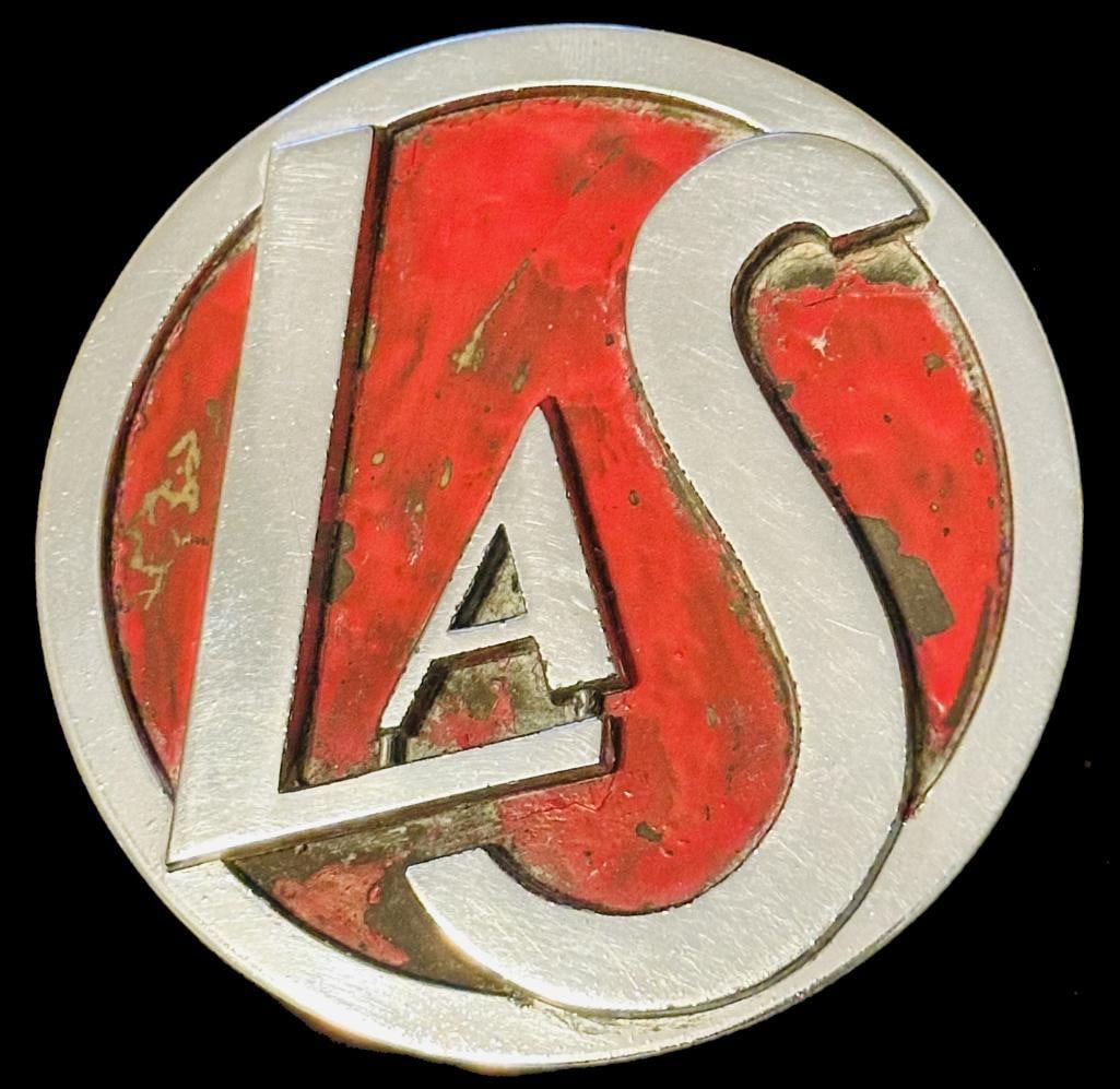 Cadillac La Salle Grille Emblems: 1926 Cadillac La Salle grille emblem. This emblem measures approximately 3.6" in diameter.