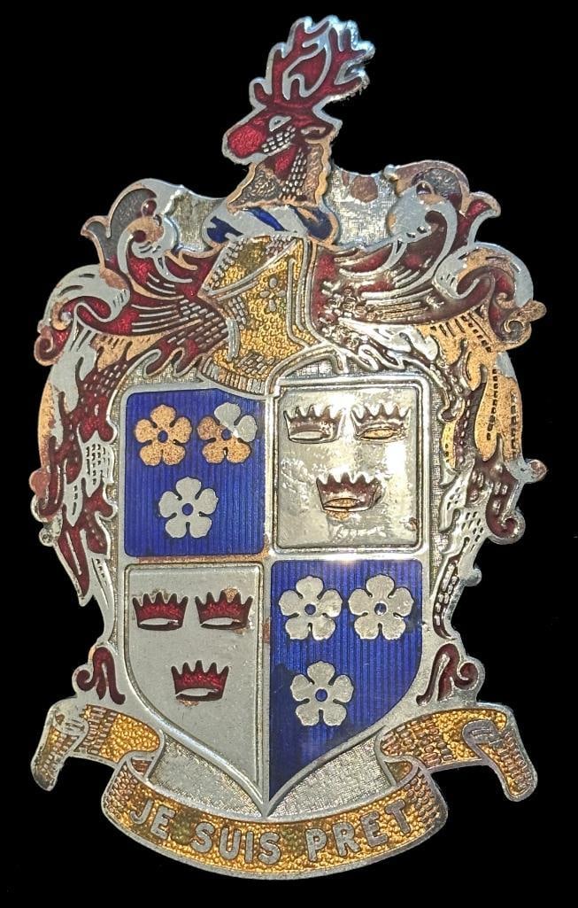 Frazer Radiator Emblem: 1946 - 1950 Frazer radiator emblem. This emblem measures approximately 5.5" high by 3.5" wide.