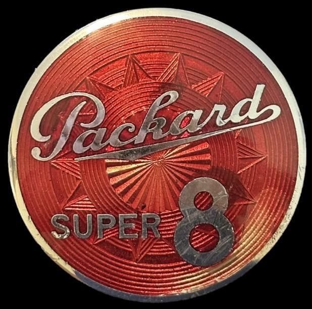 Packard Super 8 Hood Side Emblem (1 of 2)