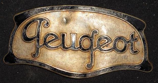 1920's Peugeot Brass Radiator Emblem (1 of 2)