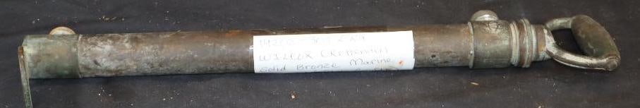 1930's Wilcox Crittenden Solid Bronze Marine Boat Bilge Pump: 20.25x4x4 Possibly From Chris Craft Boat