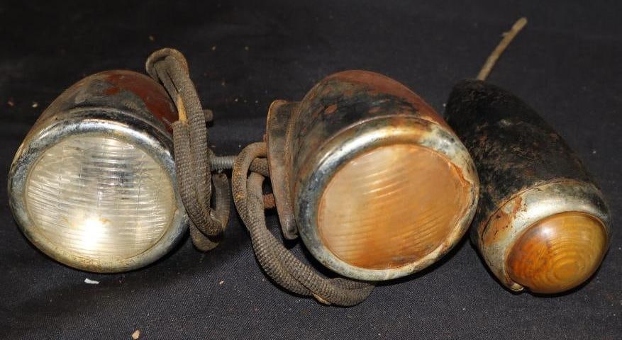 Group Of 3 Early Automobile Accessory Lights (1 of 3)