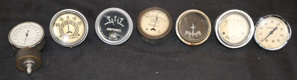 Group Of 7 Automobile Amperes & Other Gauges (1 of 6)