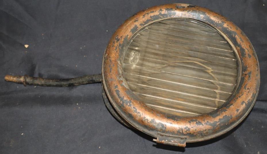 Early Ford Painted Brass Headlight With Embossed Lense (1 of 4)