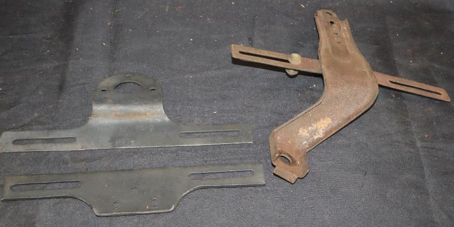 Group Of 3 Early Automobile License Plate Bracket (1 of 4)