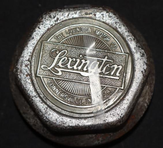 Lexington Threaded Automobile Hubcap: 3, Emblem Is Loose