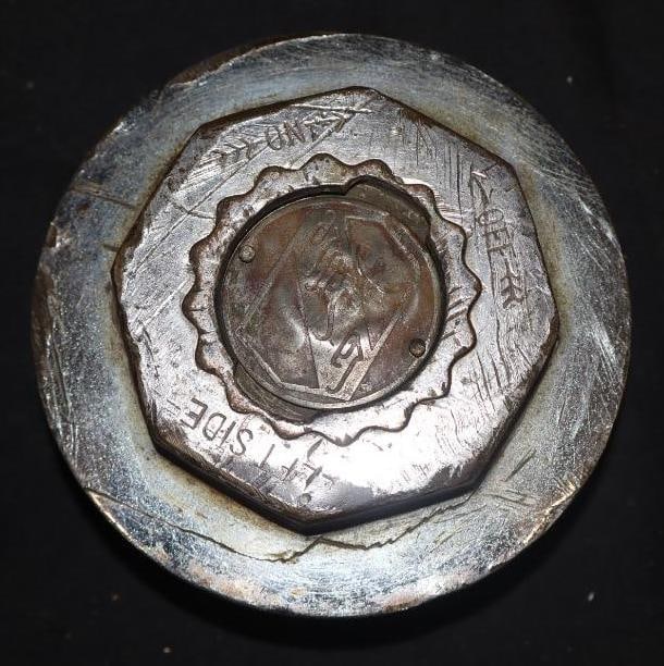 LaSalle Buffalo Wire Wheel Threaded Automobile Hubcap: 3.75