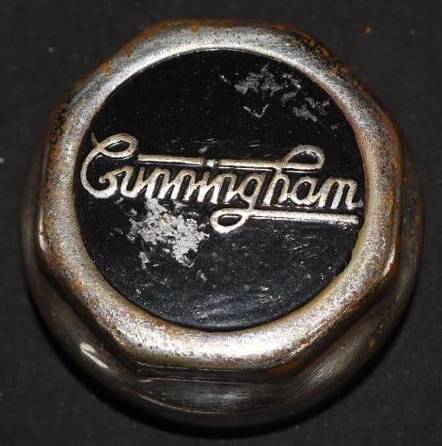 Cunningham Threaded Automobile Hubcap (1 of 2)