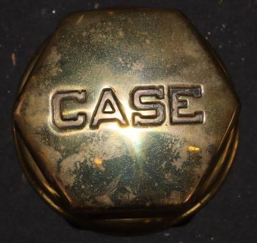 Brass Case Threaded Automobile Hubcap (1 of 2)