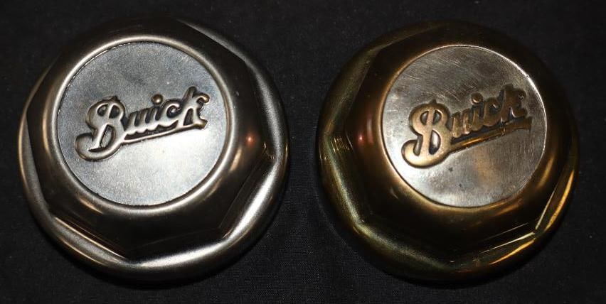 Group Of 2 Buick Threaded Automobile Hubcaps (1 of 2)