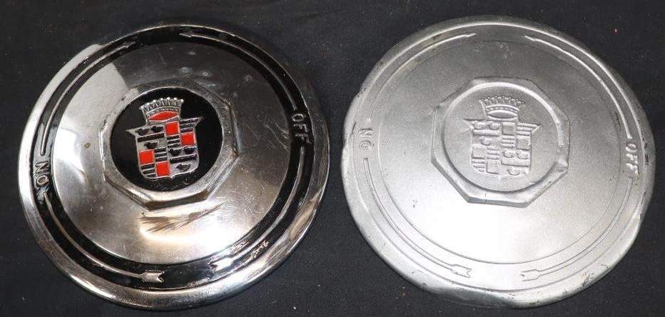 Group Of 2 1930's Cadillac Hubcap Wheel Covers (1 of 2)