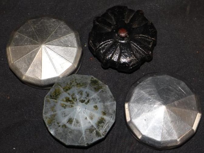 Group Of 4 Different Radiator Caps (1 of 2)