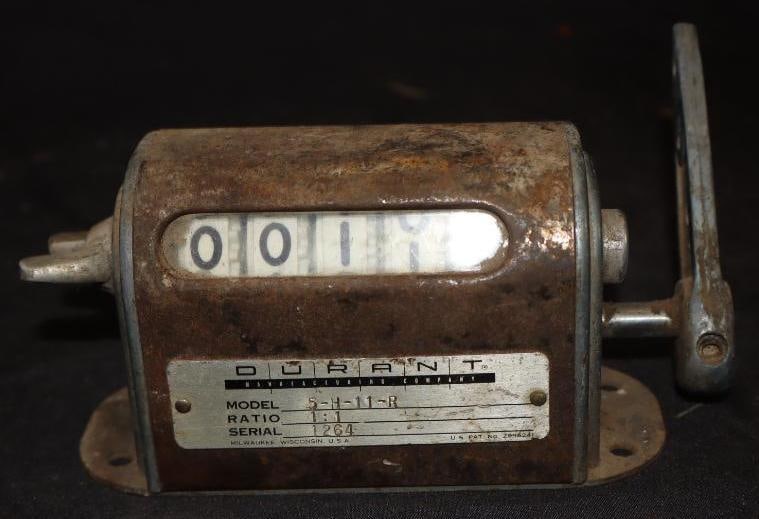 Durant Model 5-H-12-R 1 To 1 Ratio Counter (1 of 4)