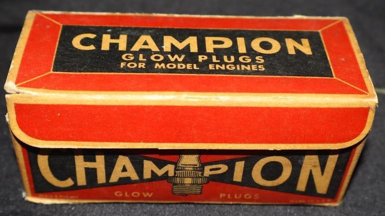 Group Of 6 Champion Glow Plugs For Model Engines In Original Boxes: 1.5x.5x.5 Each