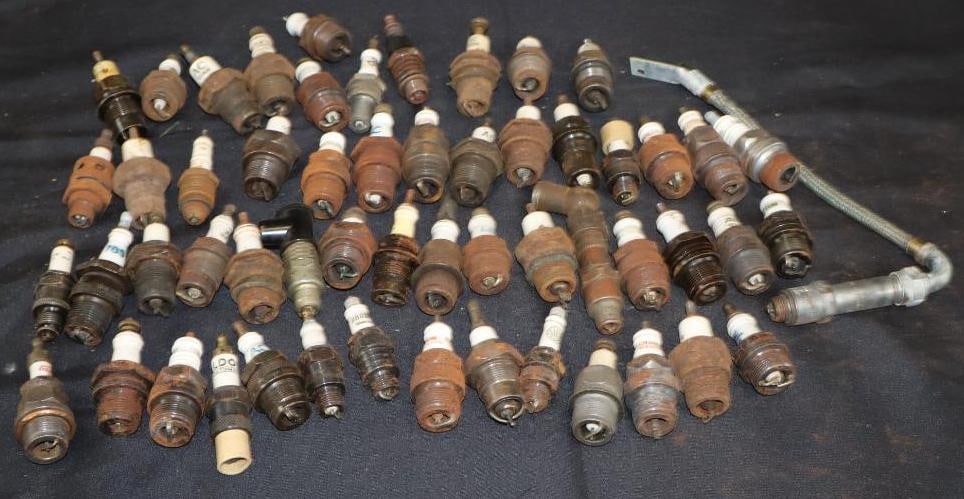 Group Of 56 Early Automobile Spark Plugs (1 of 13)