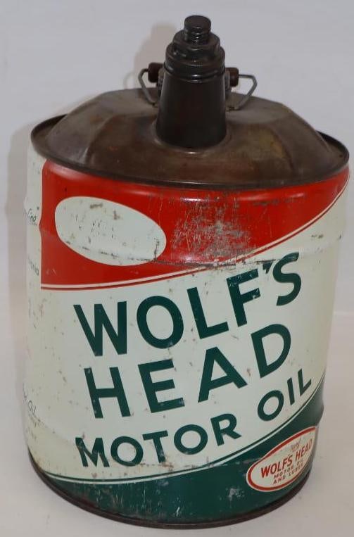 Wolf's Head 5 Gallon Oil Can (1 of 4)