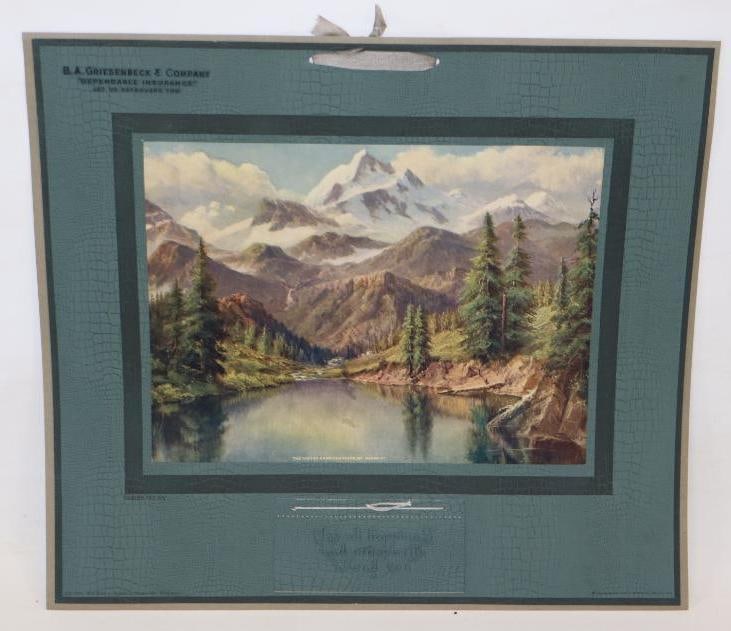 1927 Thomas D. Murphy Calendar Company Salesmans Sample Advertising Calendars with Watertown: 15" x 17"