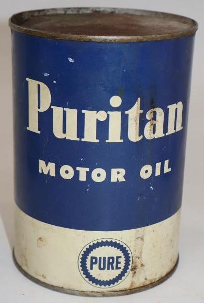 Puritan 1 Quart Metal Oil Can (1 of 4)