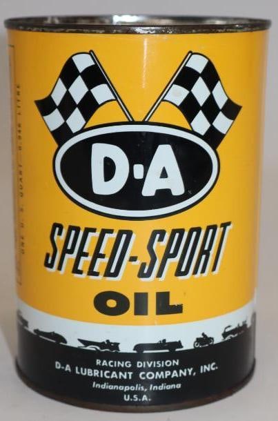 D-A Speed-Sport 1 Quart Metal Oil Can: 32 oz empty