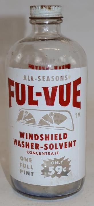 All-Seasons Full-Vue Windshield Washer Solvent Bottle: 16 oz empty