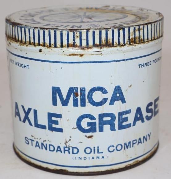 Mica 3 Pound Axle Grease Can: 5" x 5" x 4.5"