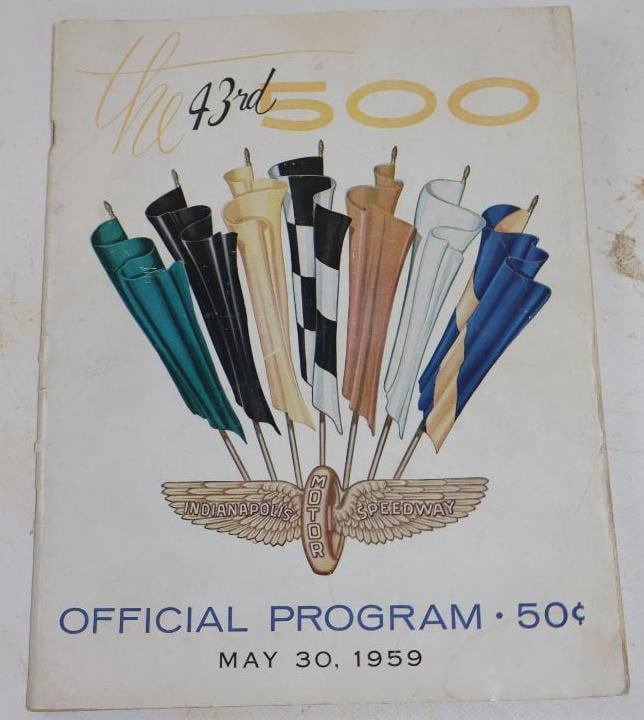 1959 Indianapolis 500 Official Race Program: 8.5" x 11"
