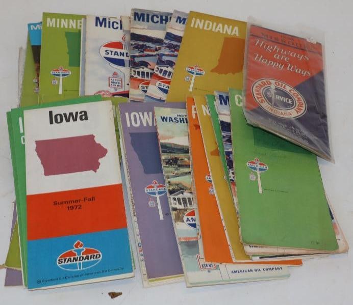 Group of 27 Standard Oil Advertising Gas Station Road Maps (1 of 6)