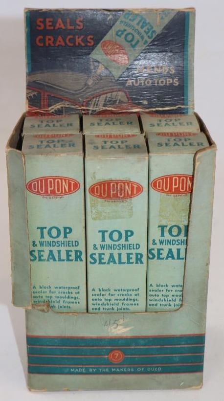 Dupont Windshield Sealer Countertop Display Complete with 6 Units: 4.75" x 3" x 7"