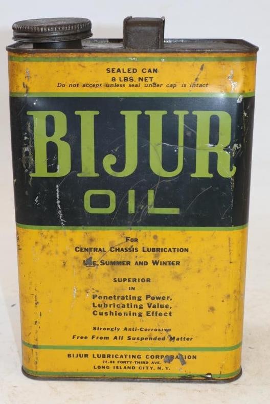 Bijur Chassis Lubrication Oil Can: 4" x 6.5" x 10"