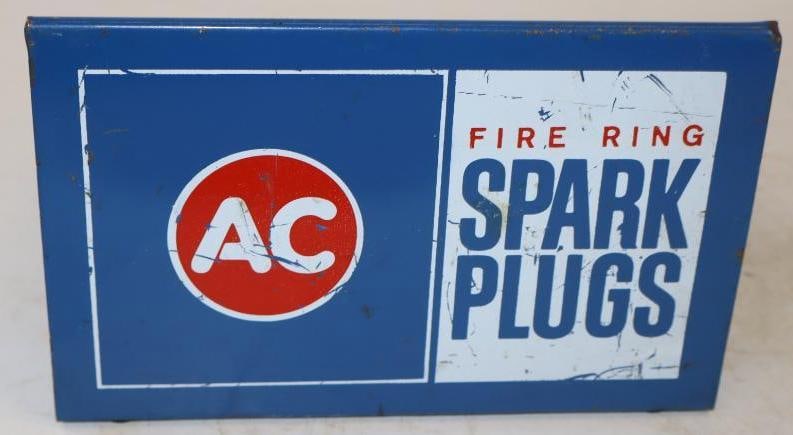 AC Fire Ring Spark Plug Advertising Countertop Catalog Display: 8" x 11.5" x 5"