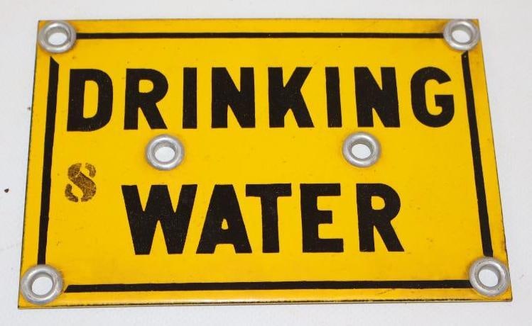 Drinking Water SSP Sign: 6" x 4"