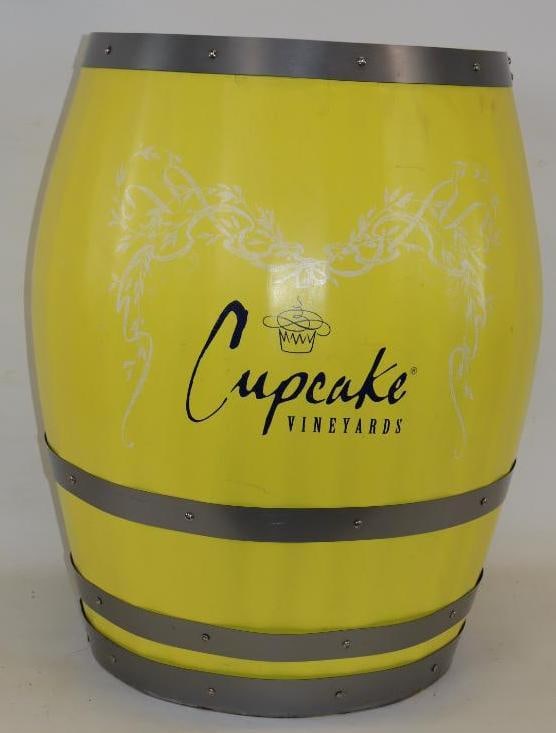 Cupcake Vineyards Store Wine Display Advertising Barrell: 20" x 20" x 28"