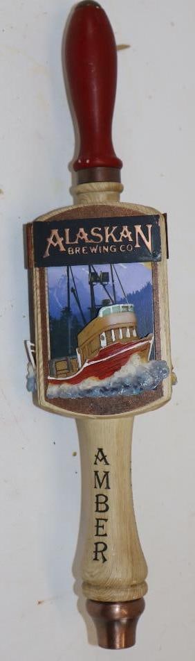 Alaskan Brewing Company Amber Lager Advertising Beer Tap: 2.75" x 2.75" x 12.5"